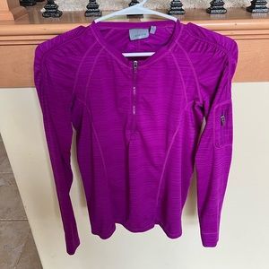 Purple athleta small swim shirt